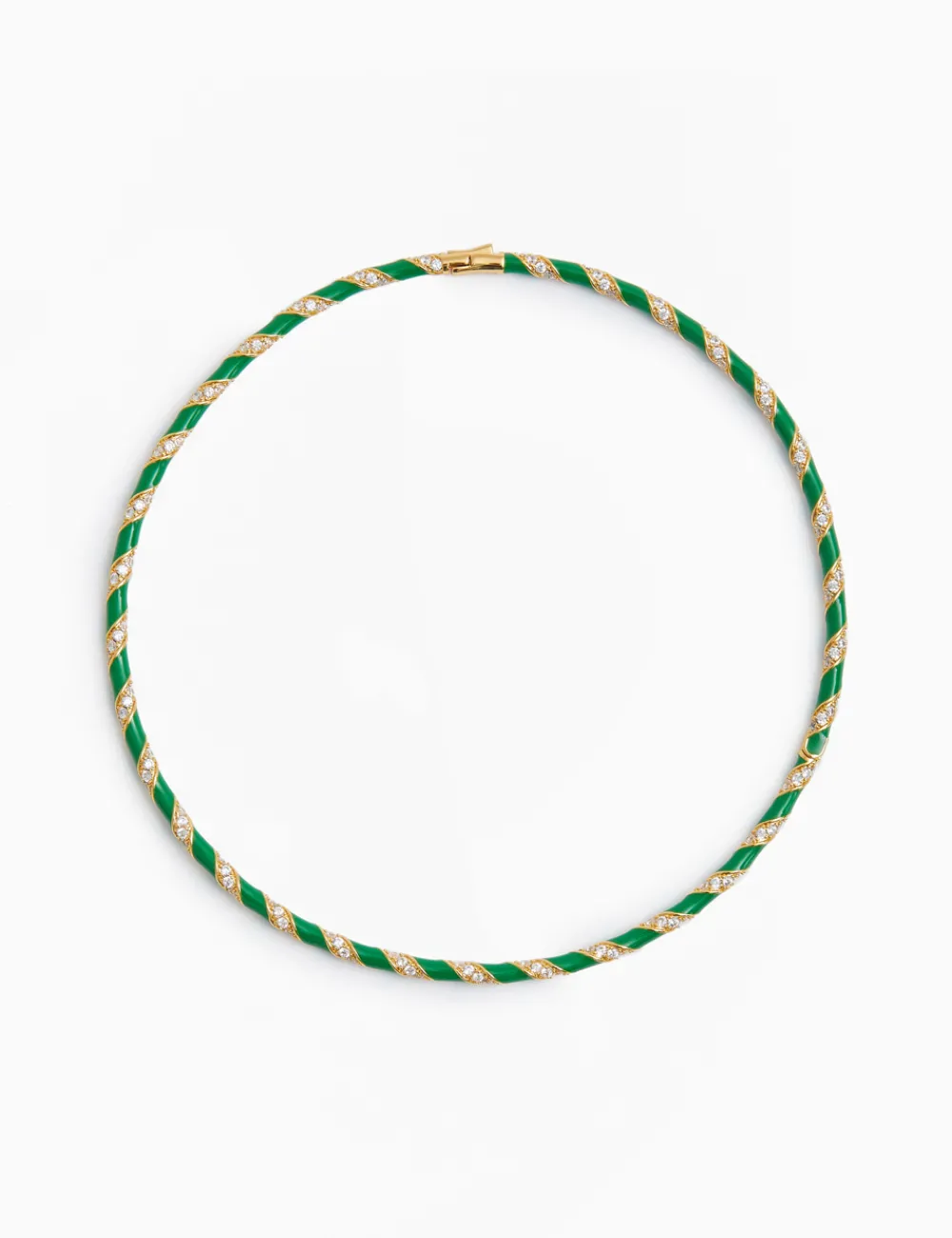 ZIMMERMANN Candy Stripe Pave Choker-Women Necklaces