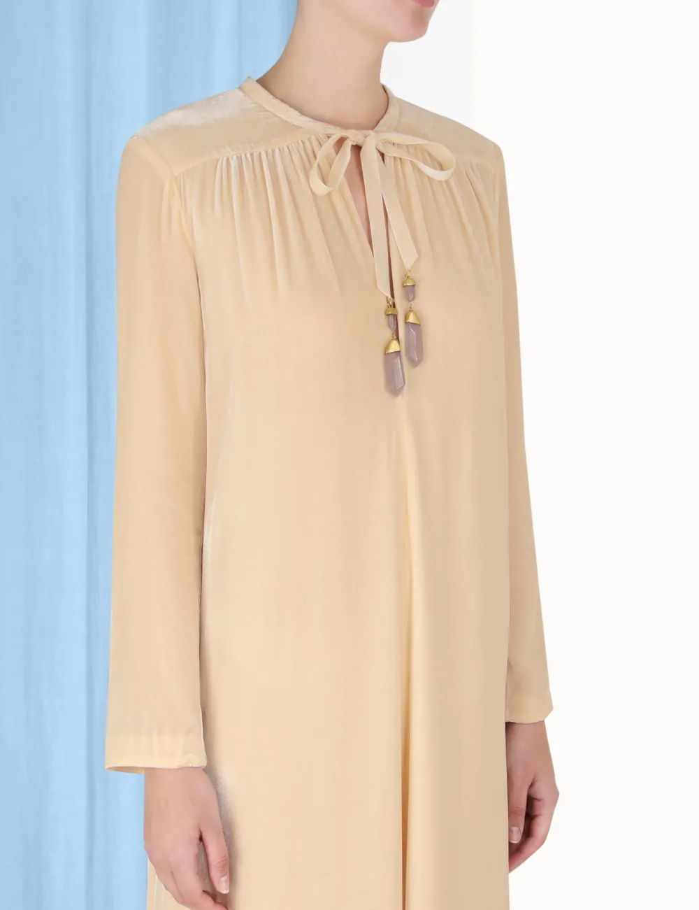 ZIMMERMANN Lyrical Velvet Tubular Dress-Women Clothing