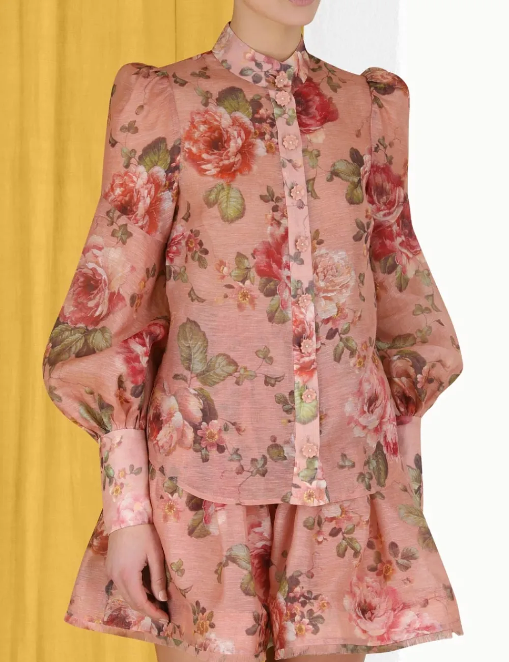 ZIMMERMANN Luminosity Floral Blouse-Women Tops