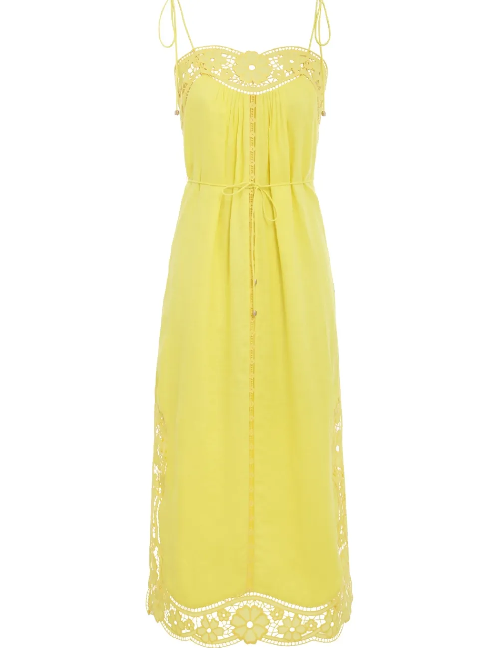 ZIMMERMANN Halcyon Broderie Slip Dress-Women Clothing