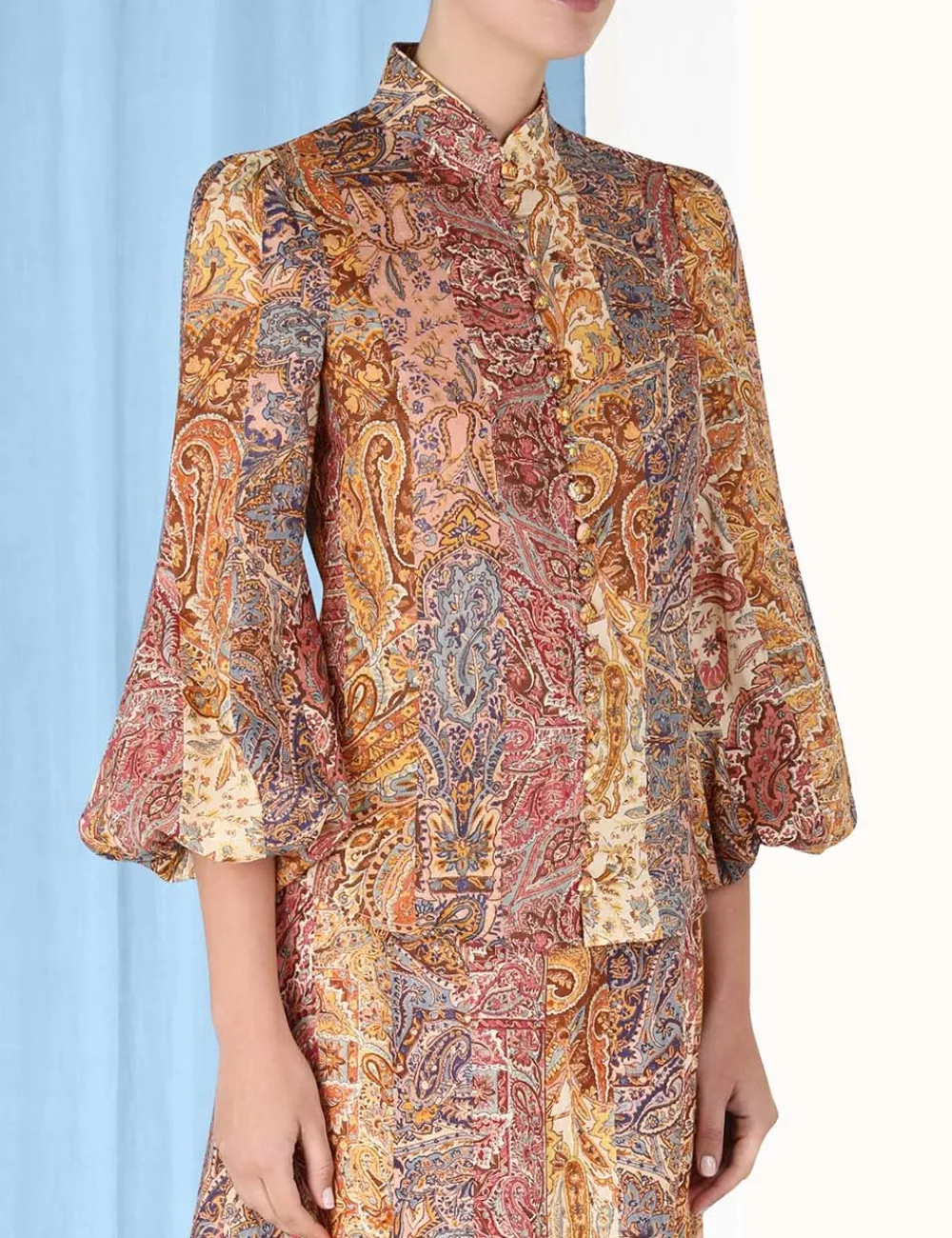 ZIMMERMANN Luminosity Paisley Blouse-Women Clothing