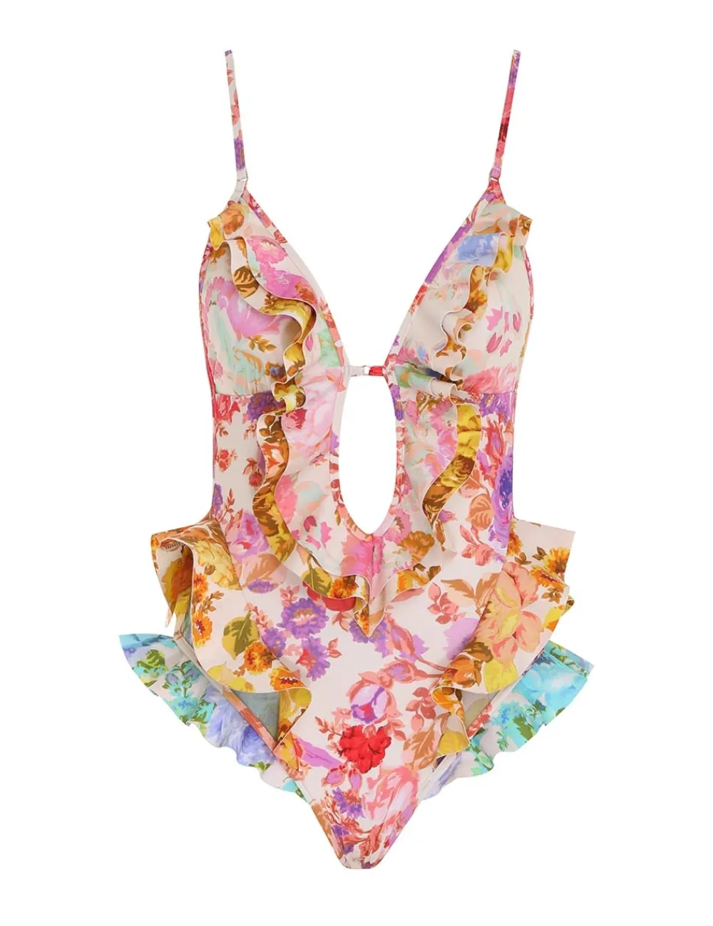 ZIMMERMANN Raie Waterfall Frill 1Pc-Women One Pieces