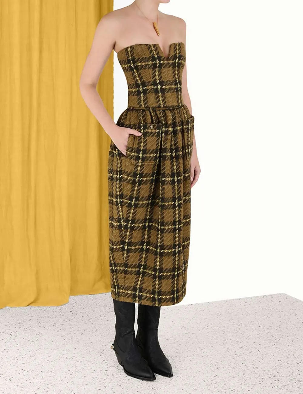 ZIMMERMANN Luminosity Check Bodice-Women Clothing