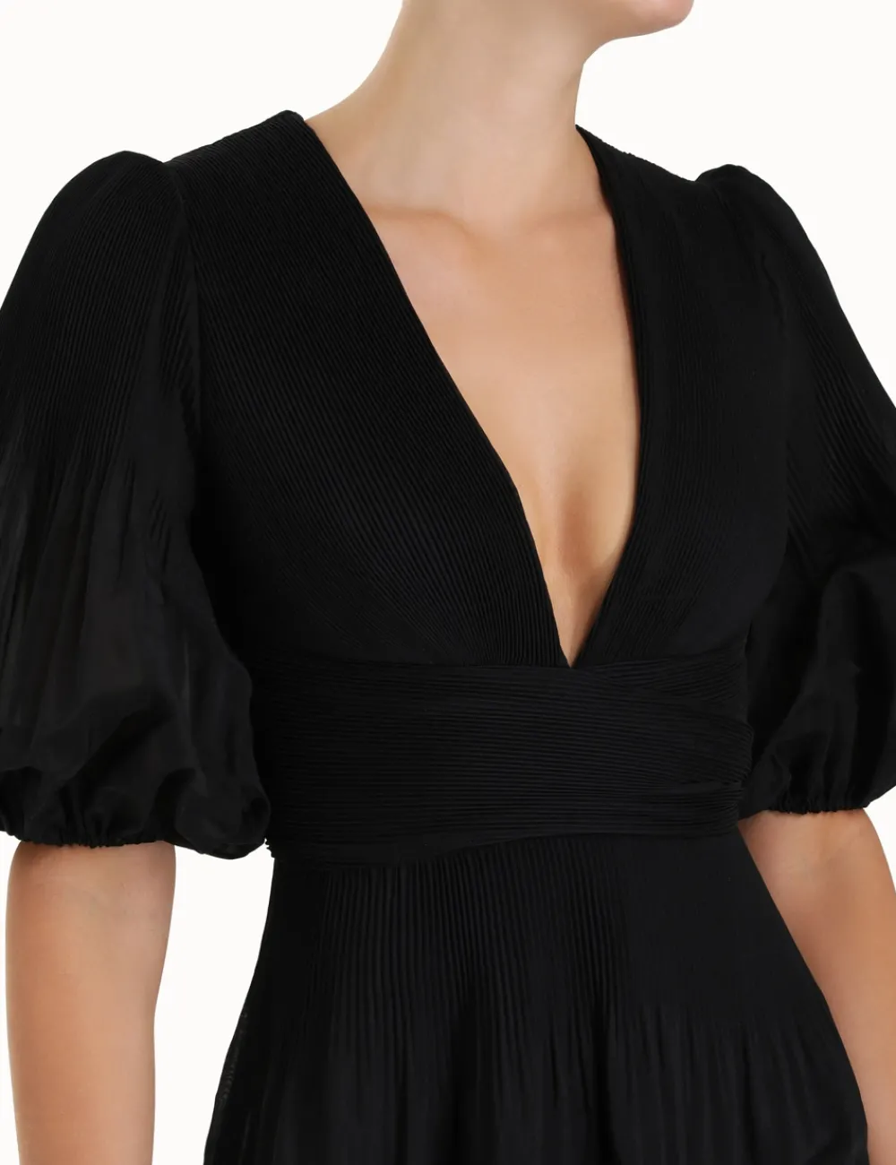 ZIMMERMANN Pleated Midi Dress-Women Clothing