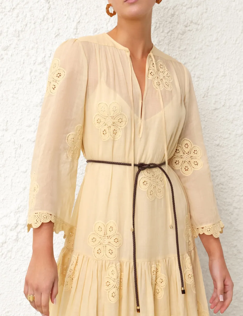 ZIMMERMANN Acadian Embroidered Maxi Dress-Women Clothing