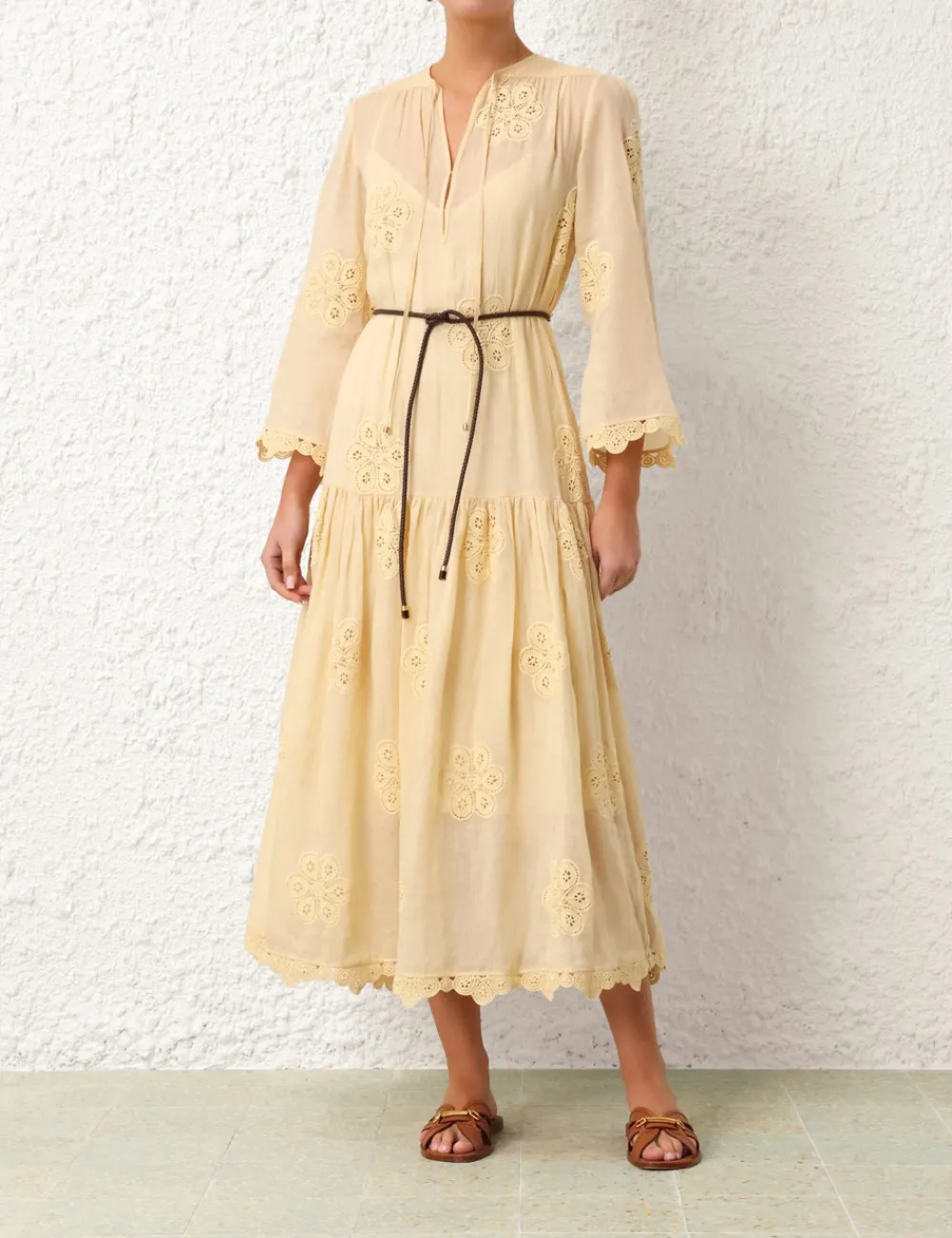 ZIMMERMANN Acadian Embroidered Maxi Dress-Women Clothing