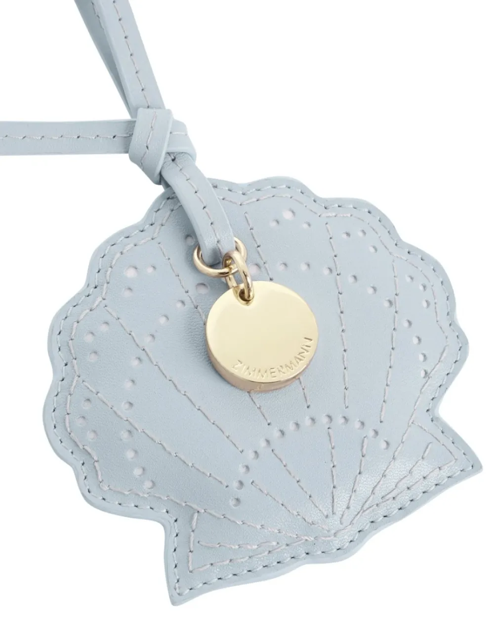 ZIMMERMANN Leather Shell Key Charm-Women Keychains