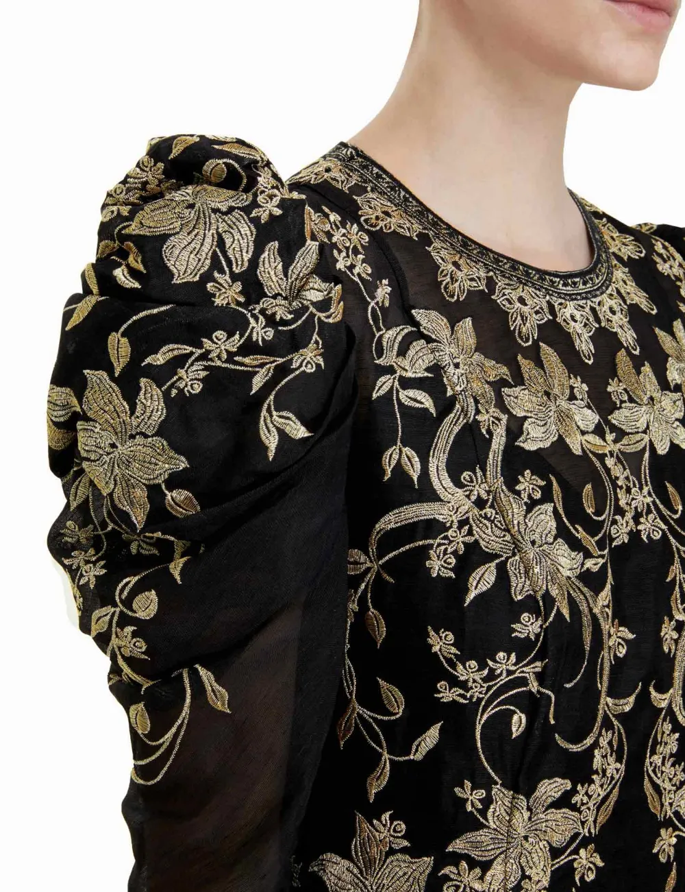 ZIMMERMANN Lyrical Embroidery Midi Dress-Women Luminosity