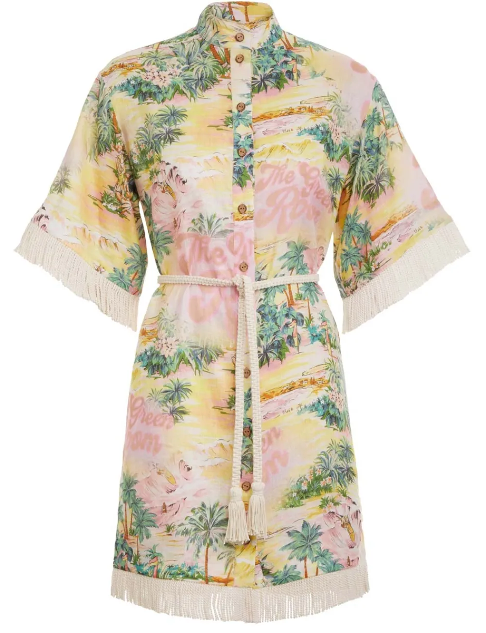 ZIMMERMANN Vacay Short Sleeve Dress-Women Dresses & Coverups