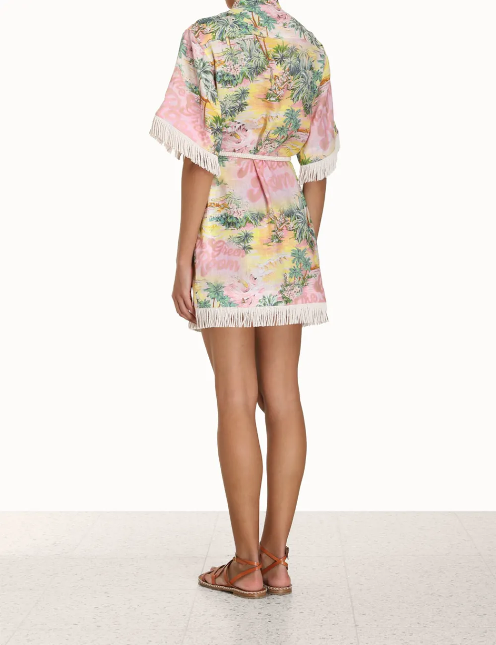 ZIMMERMANN Vacay Short Sleeve Dress-Women Dresses & Coverups