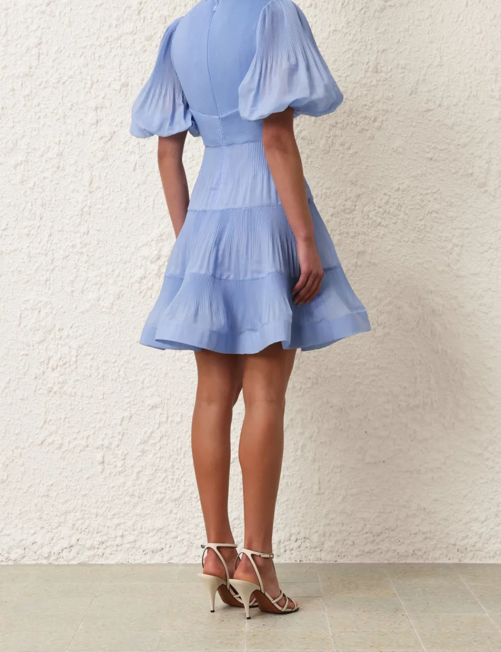 ZIMMERMANN Pleated Mini Dress-Women Dresses