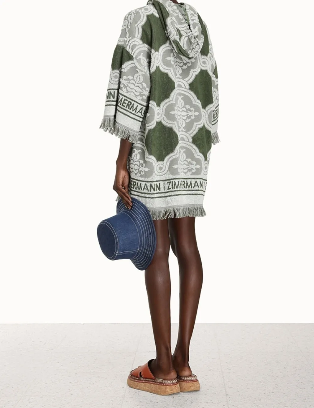 ZIMMERMANN Chintz Hooded Towel Mini Dress-Women Dresses & Coverups