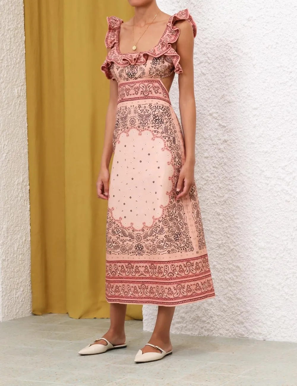 ZIMMERMANN Matchmaker Frilled Midi-Women In Focus