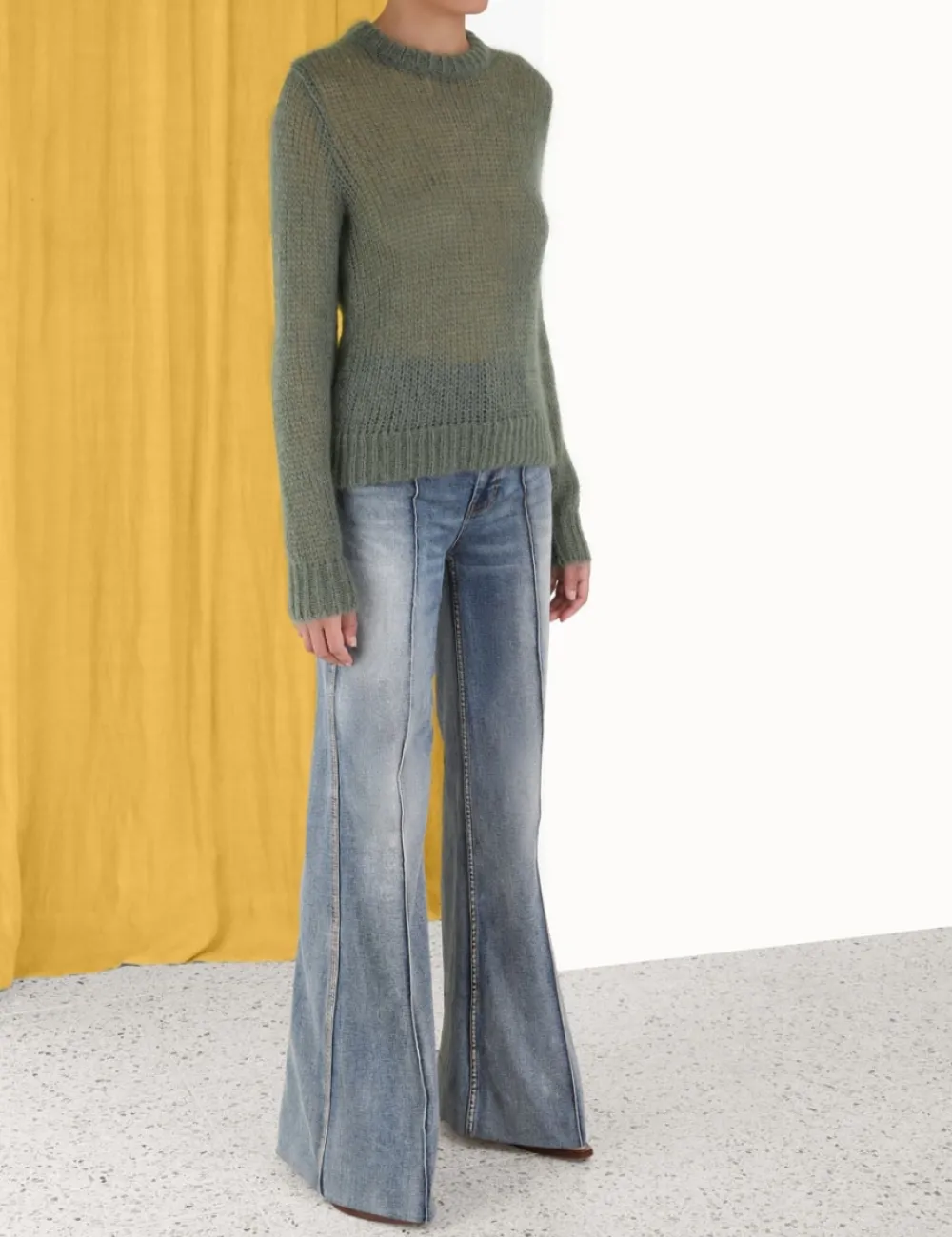 ZIMMERMANN Luminosity Crew Neck Sweater-Women Luminosity