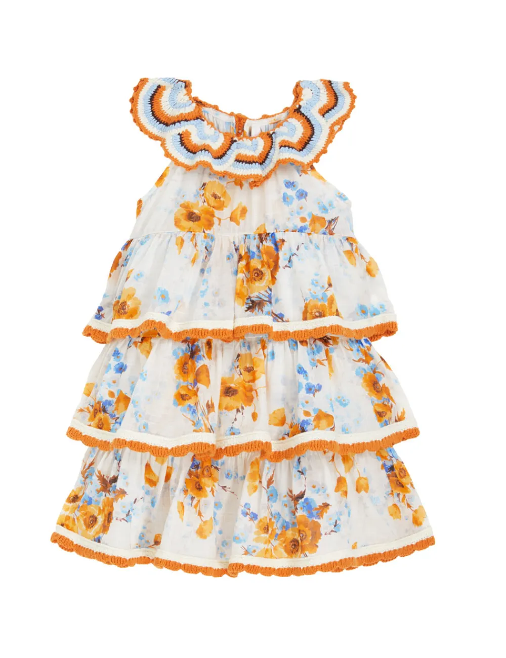 ZIMMERMANN Halcyon Scallop Crochet Dress-Women Clothing