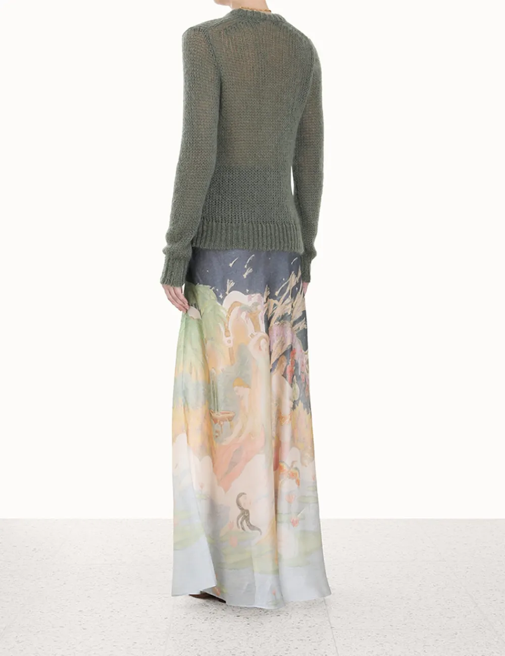 ZIMMERMANN Lyrical Bias Flare Skirt-Women Skirts