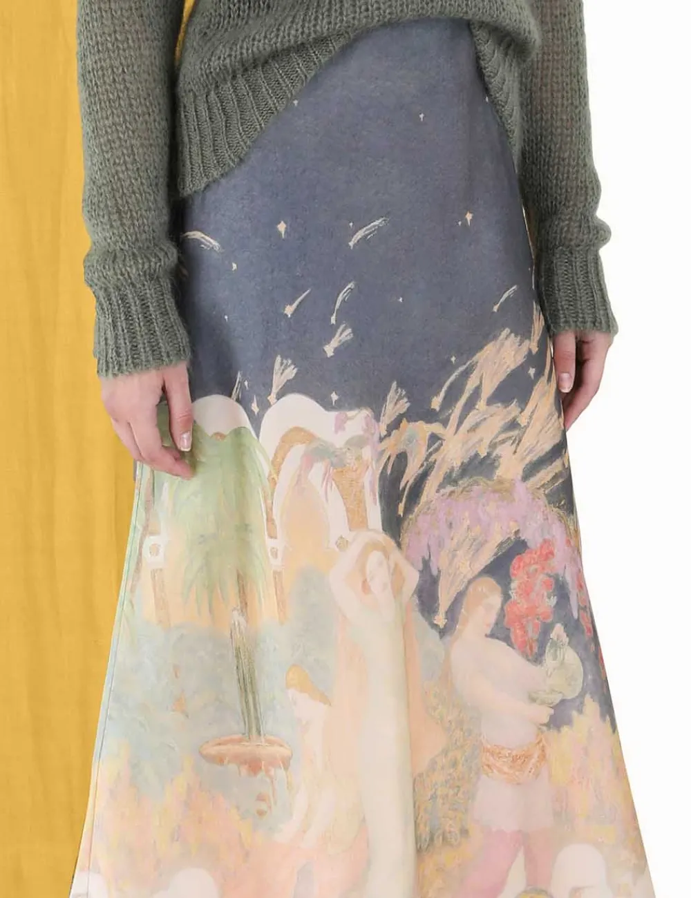 ZIMMERMANN Lyrical Bias Flare Skirt-Women Skirts