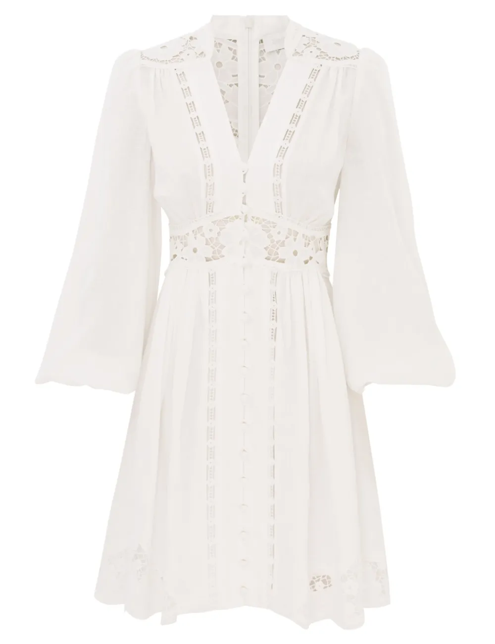 ZIMMERMANN August Plunge Mini Dress-Women Dresses & Coverups