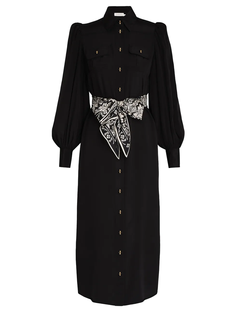 ZIMMERMANN Shirt Midi Dress-Women Dresses