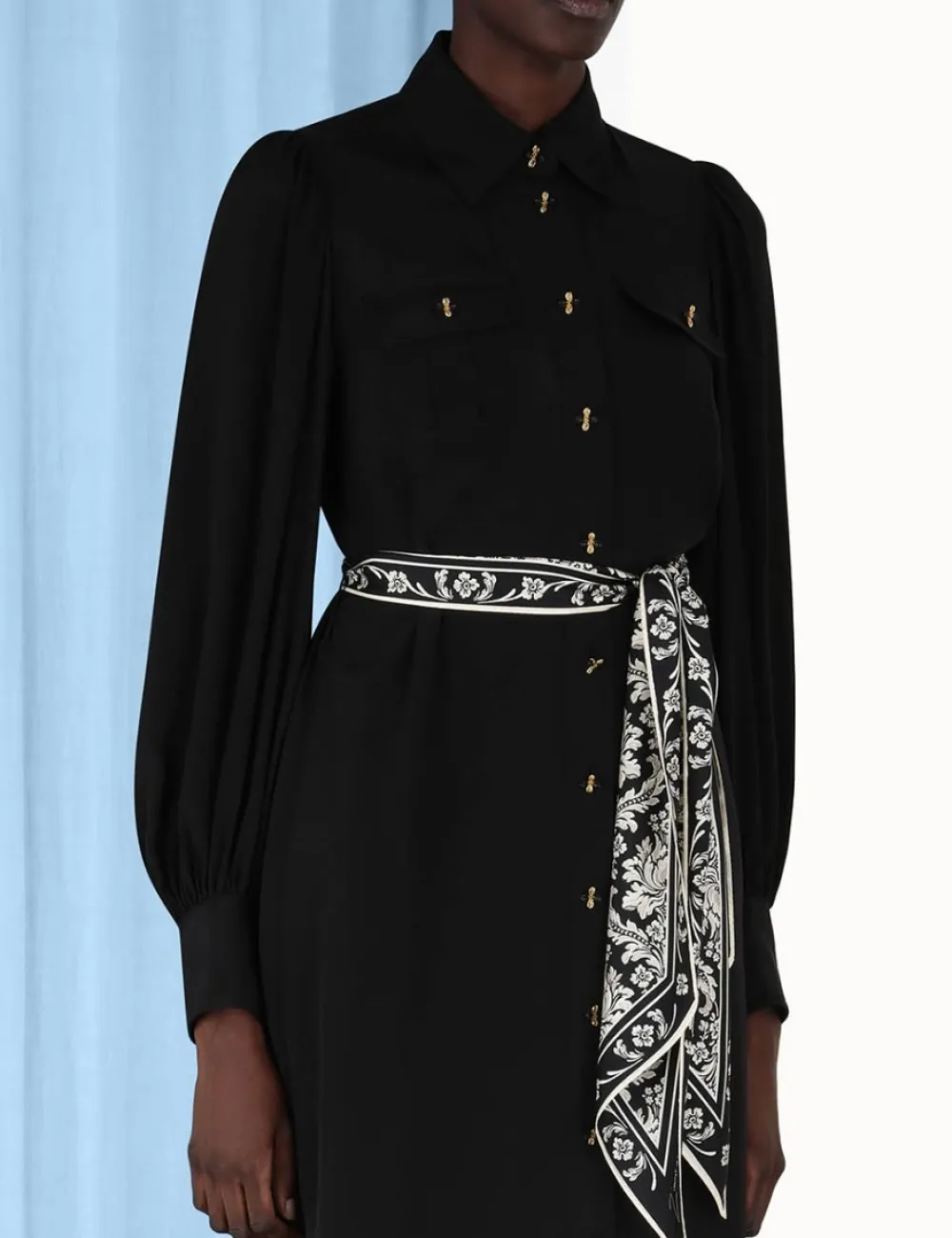 ZIMMERMANN Shirt Midi Dress-Women Dresses