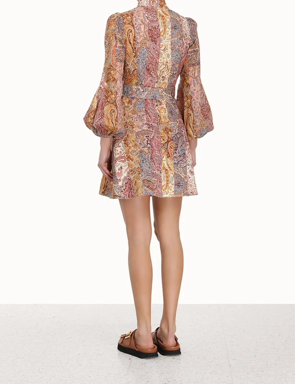 ZIMMERMANN Luminosity Belted Mini Dress-Women Dresses
