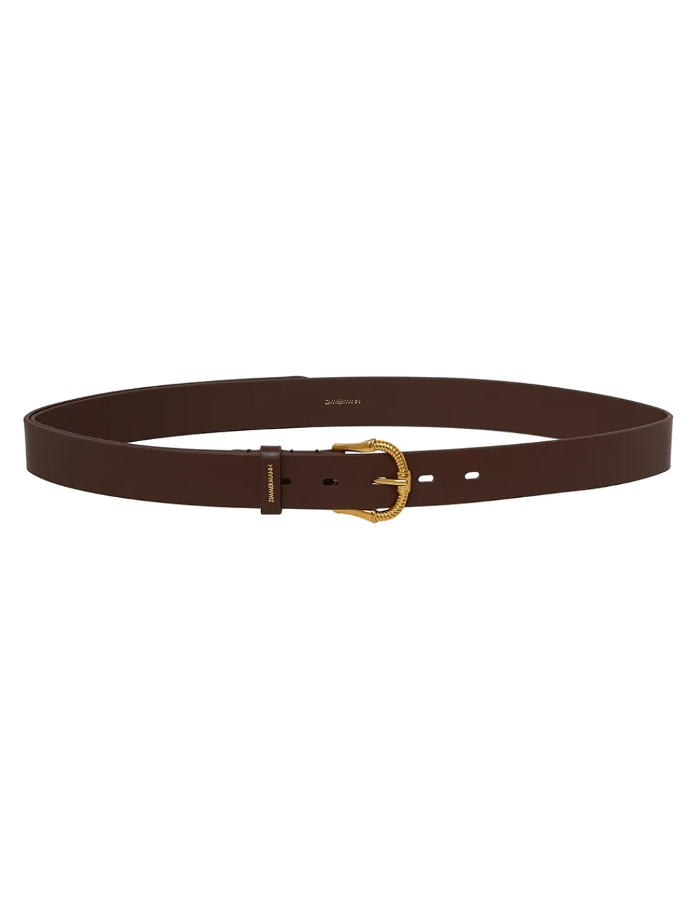 ZIMMERMANN Twisted Buckle Leather Belt 30-Women Belts