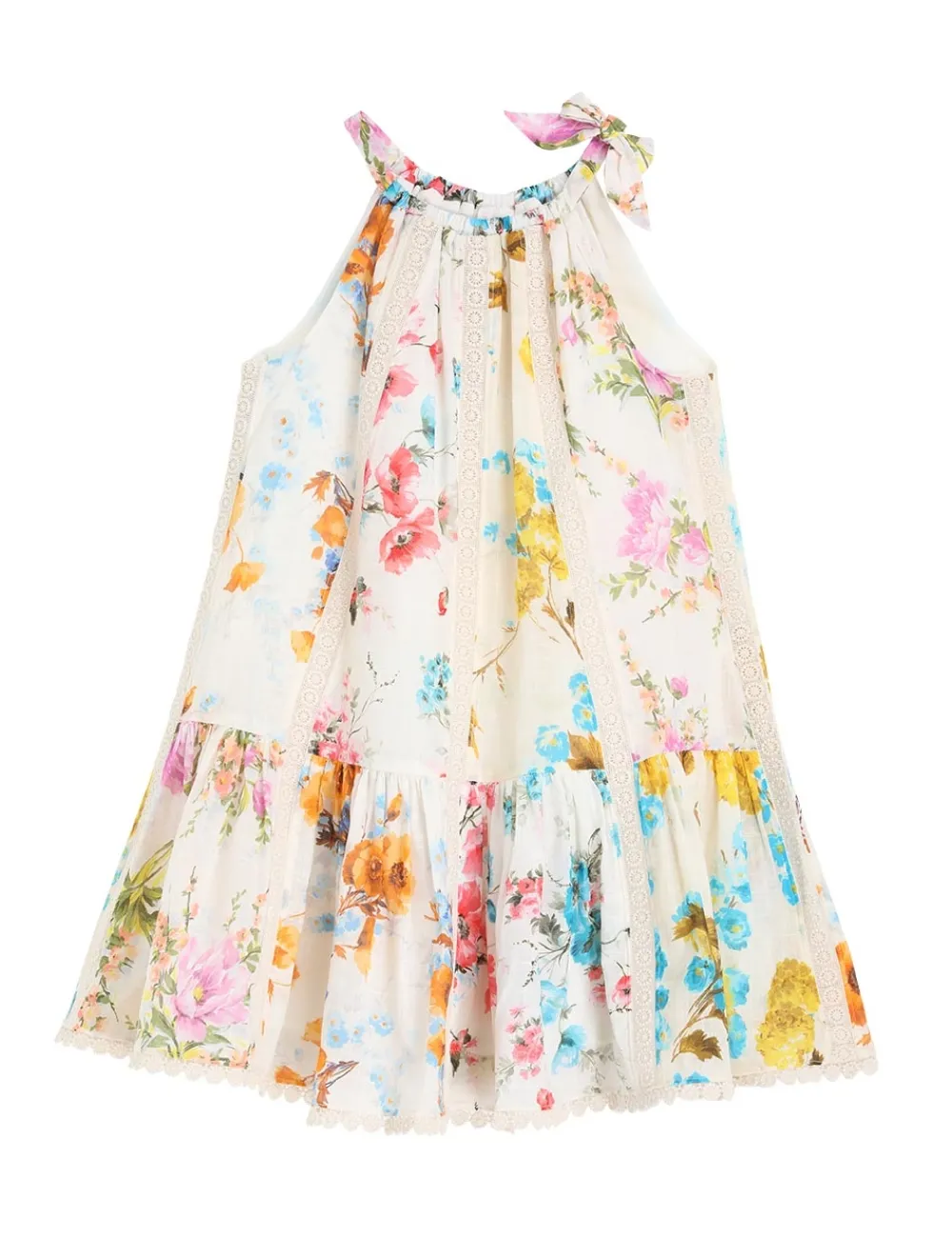 ZIMMERMANN Halcyon Halter Dress-Women Clothing