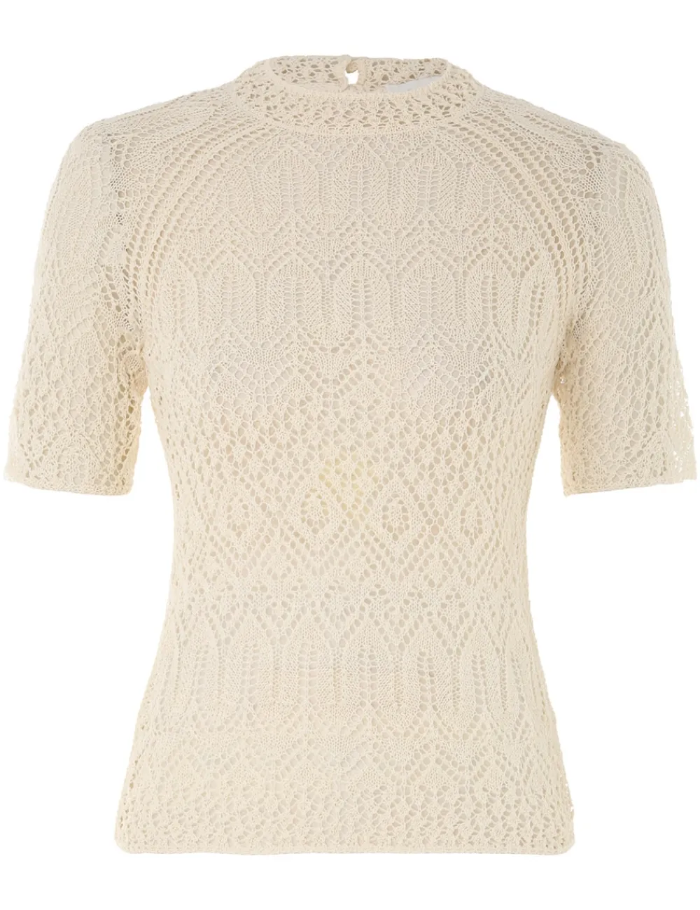 ZIMMERMANN August Lace Knit Tee-Women Tops