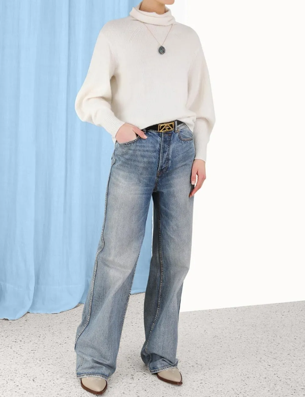 ZIMMERMANN Lyrical Brushed Wool Sweater-Women Luminosity