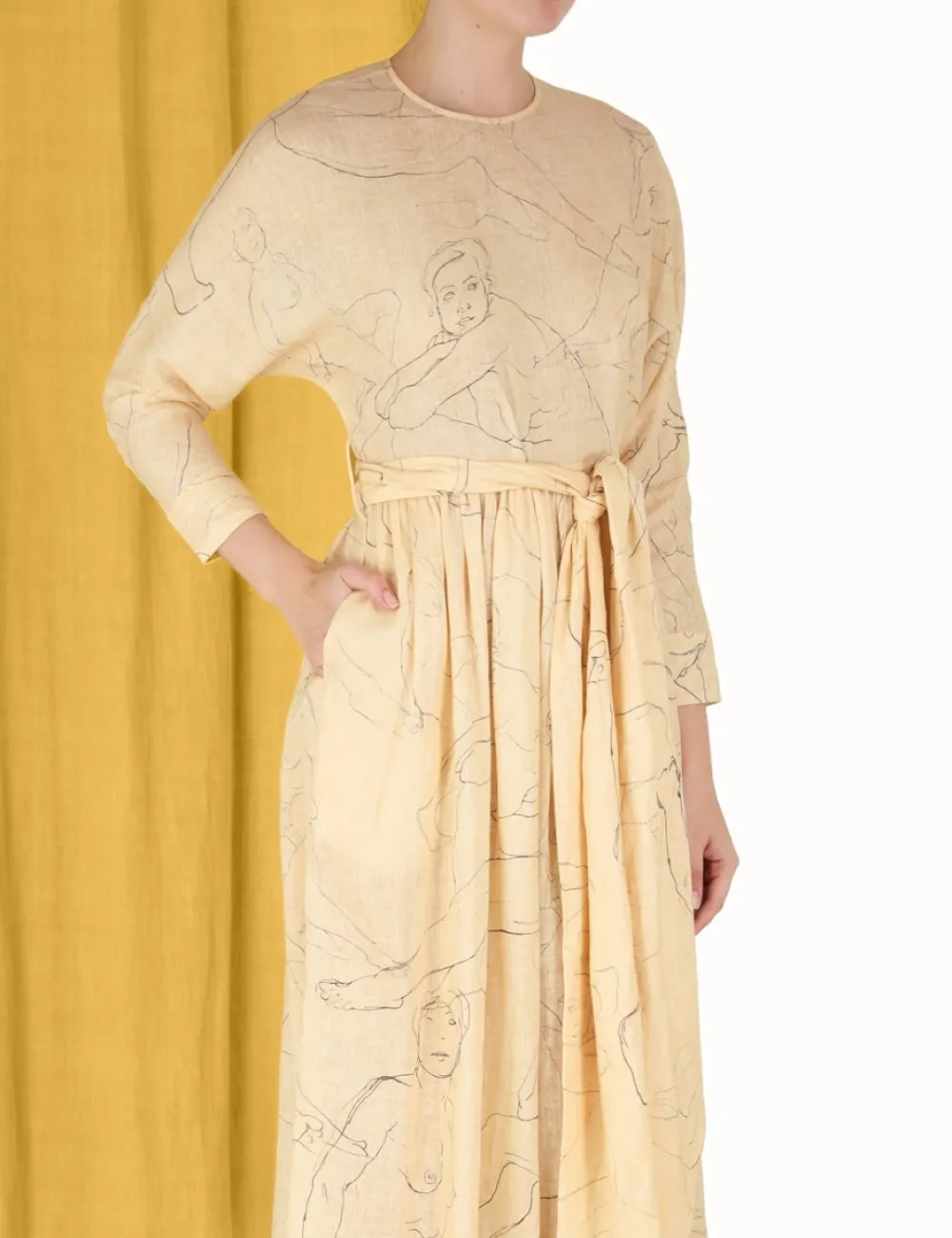 ZIMMERMANN Luminosity Tie Midi Dress-Women Dresses