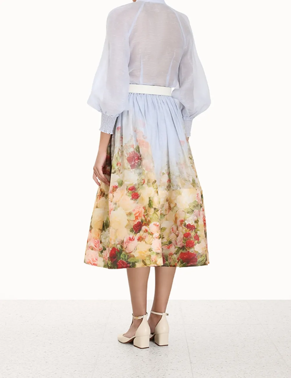 ZIMMERMANN Luminosity Lantern Blouse-Women Tops