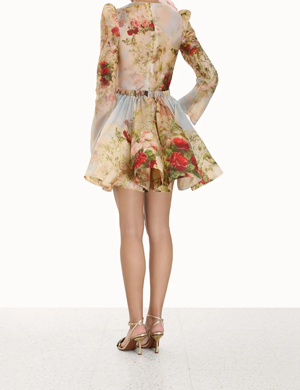 ZIMMERMANN Luminosity Ruched Mini Dress-Women Clothing