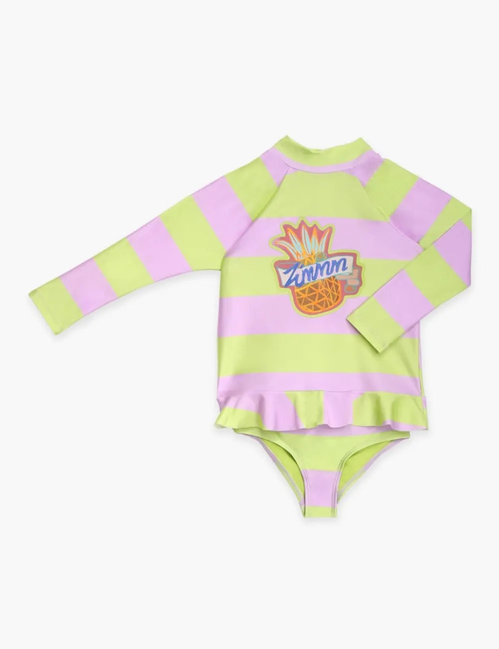 ZIMMERMANN Raie Pineapple Frill Rashie-Women Swimwear