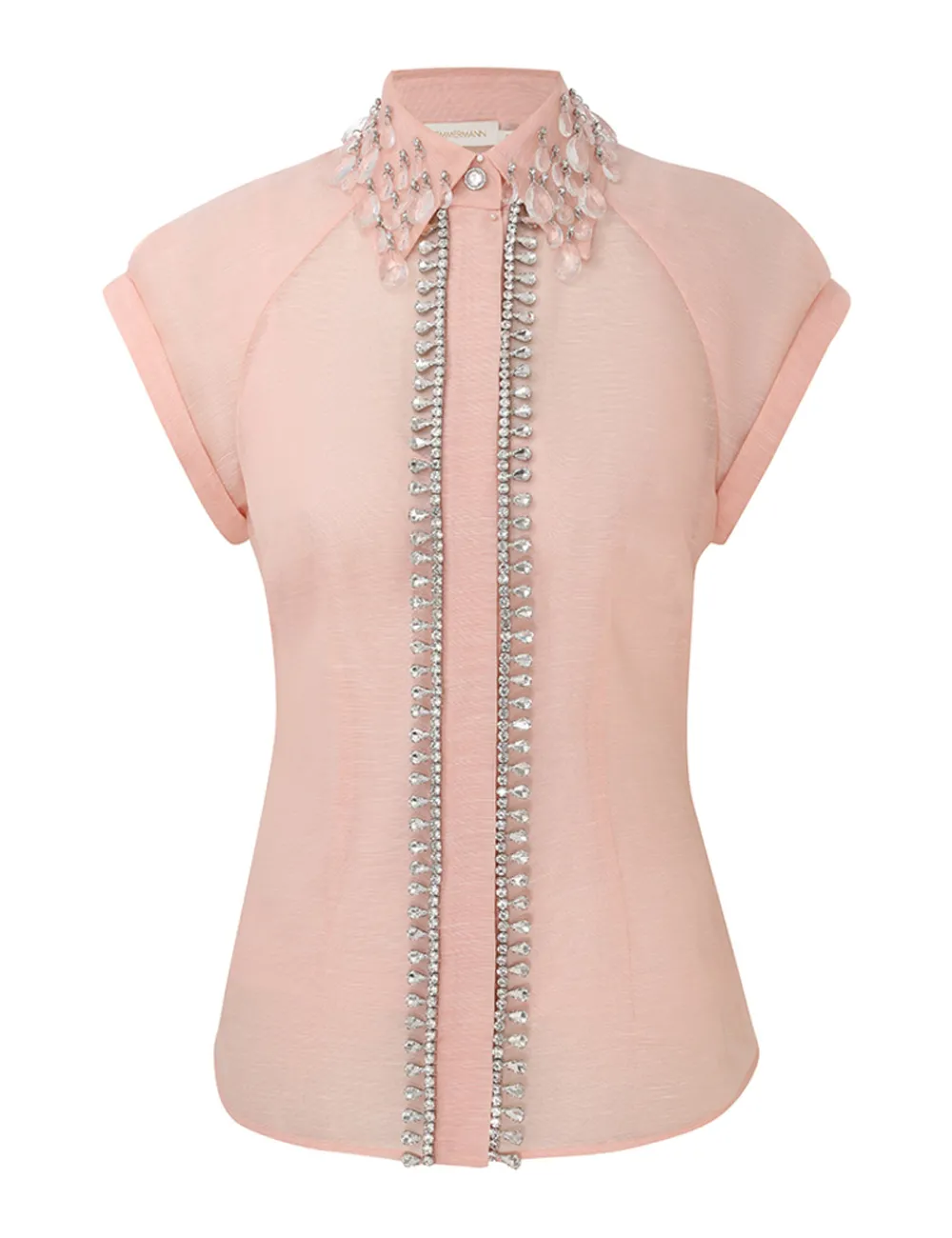 ZIMMERMANN Matchmaker Diamante Blouse-Women Tops