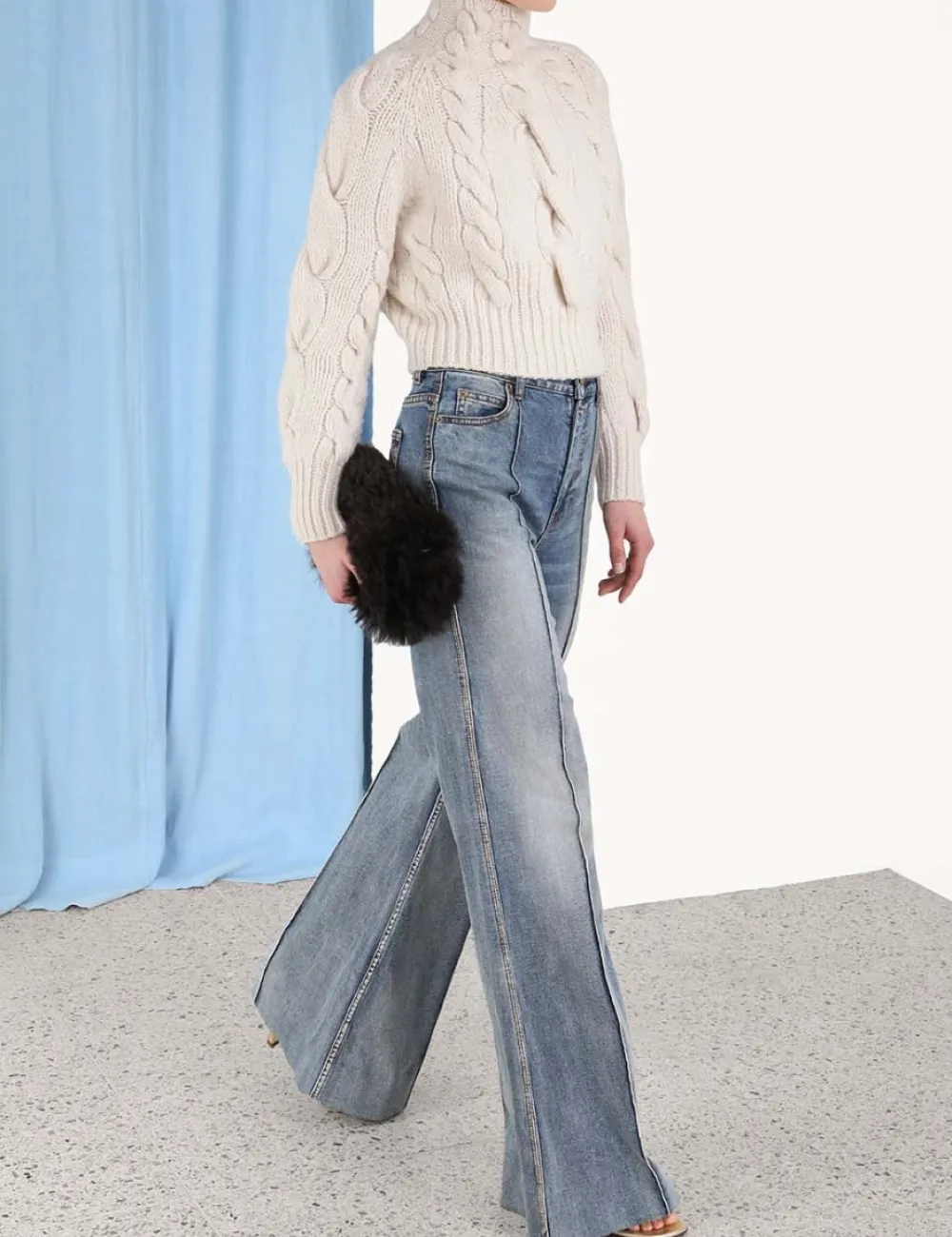 ZIMMERMANN Luminosity Cable Sweater-Women Knitwear