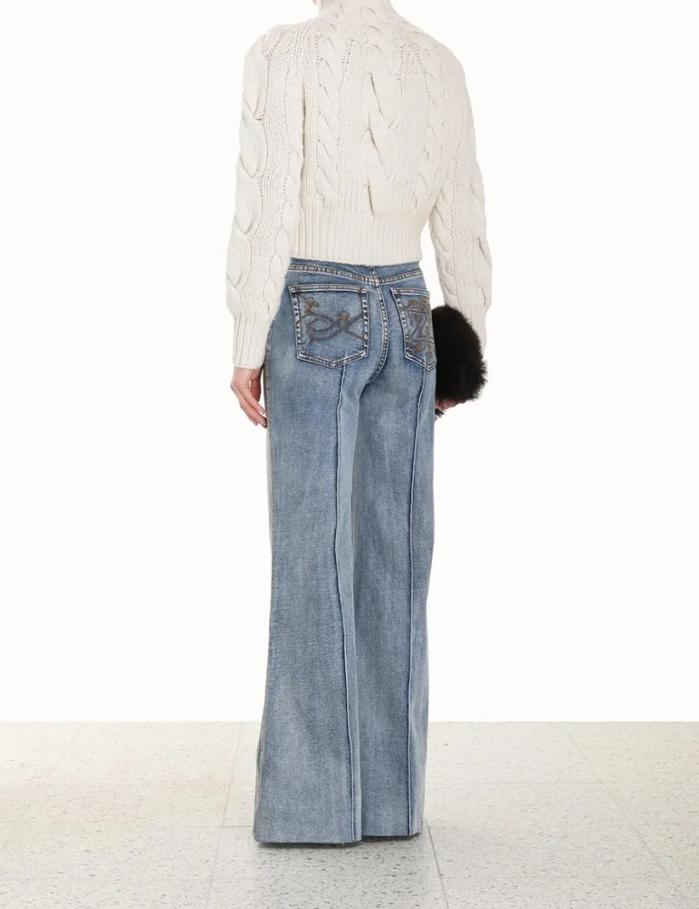 ZIMMERMANN Luminosity Cable Sweater-Women Knitwear