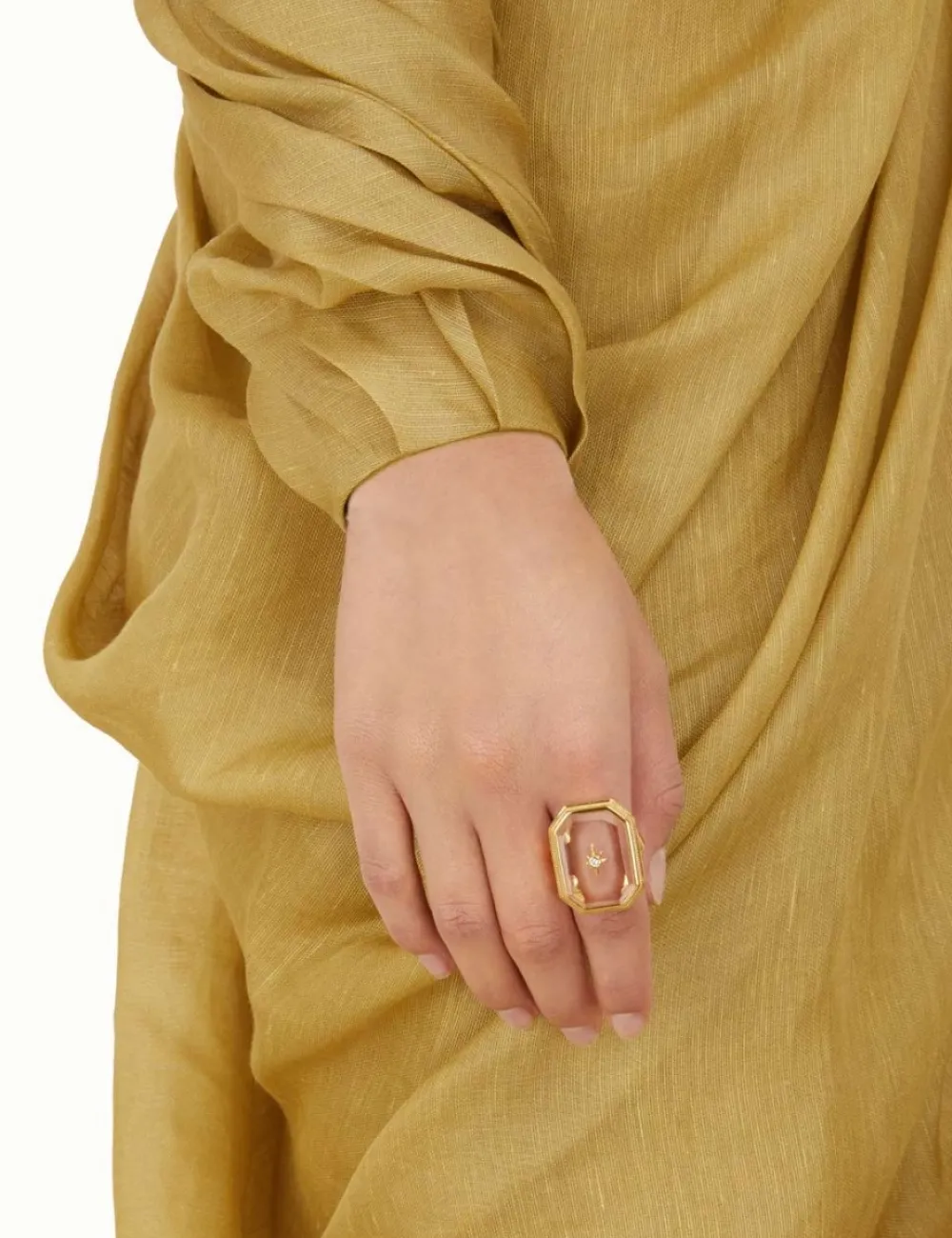 ZIMMERMANN Crystal Signet Ring-Women Rings