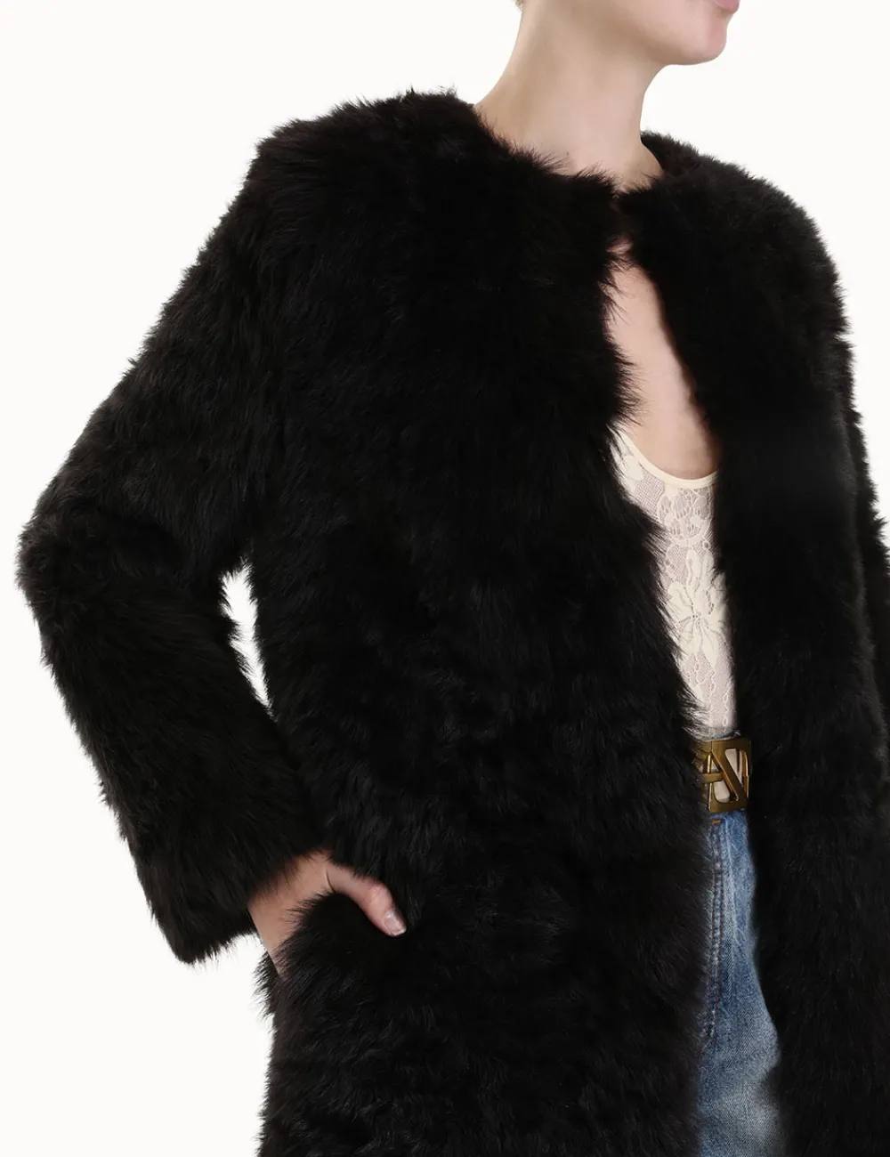 ZIMMERMANN Luminosity Shearling Coat-Women Jackets & Coats