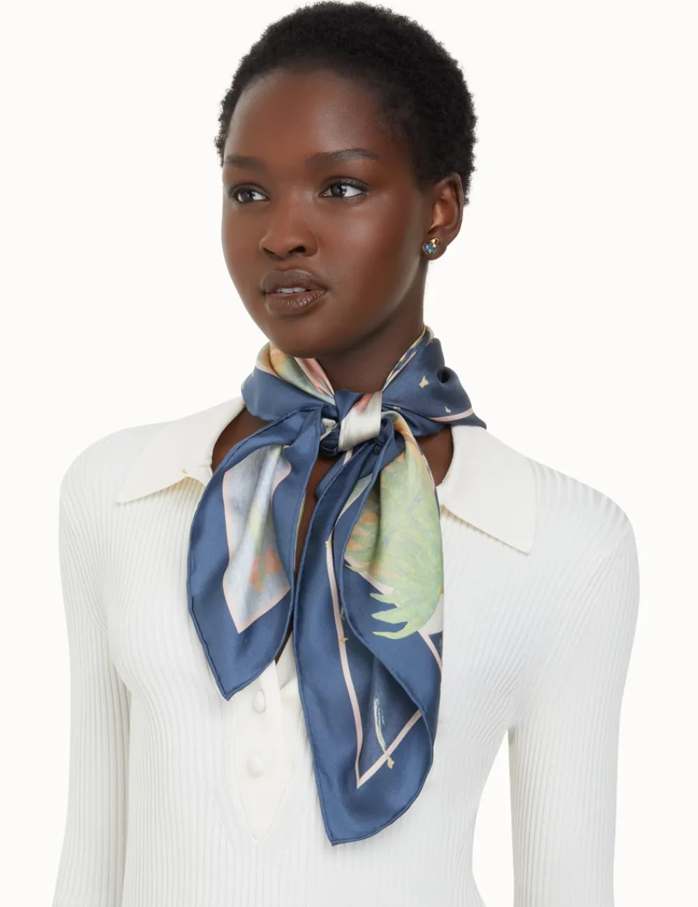 ZIMMERMANN Silk Square Scarf-Women Scarves