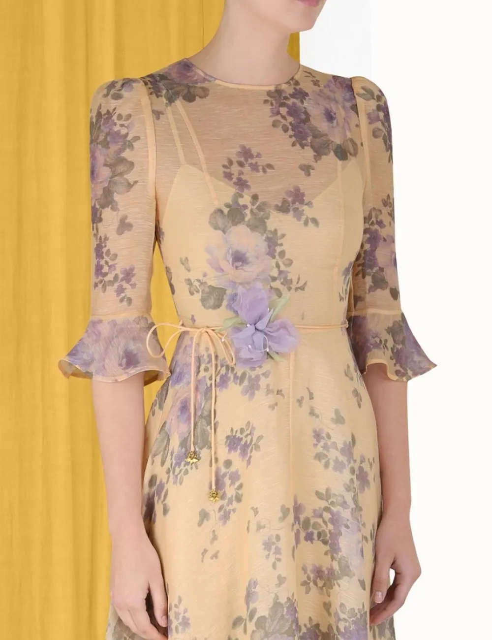 ZIMMERMANN Lyrical Flare Sleeve Midi-Women Luminosity