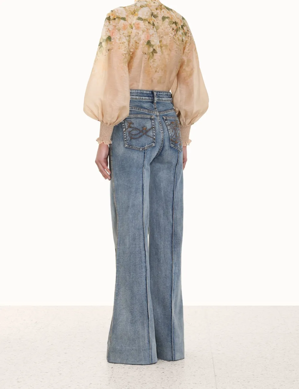 ZIMMERMANN Sensory Buttoned Blouse-Women Luminosity