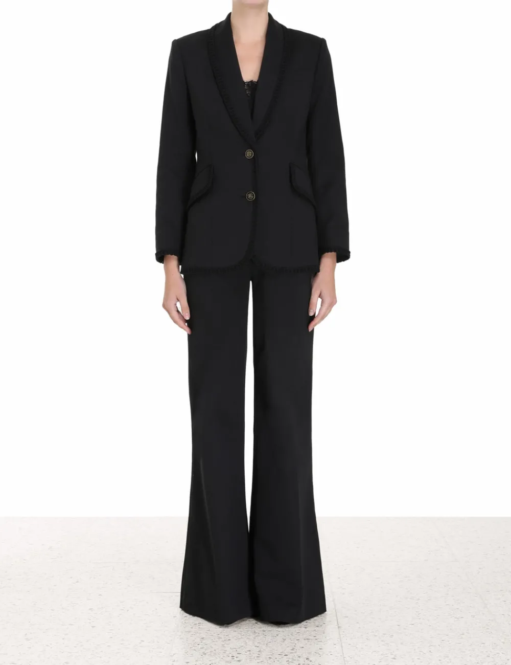 ZIMMERMANN Luminosity Shawl Collar Blazer-Women Luminosity