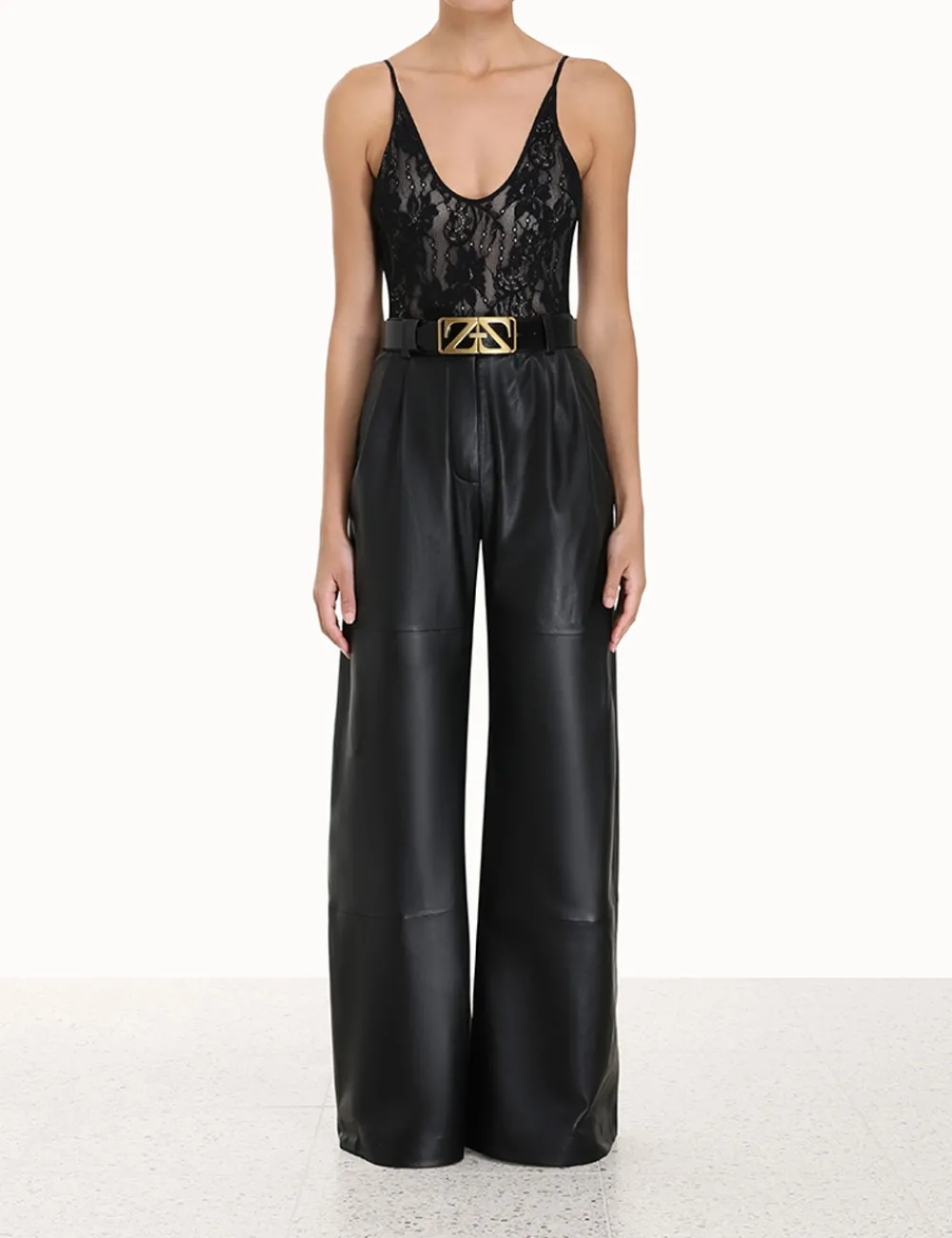 ZIMMERMANN Luminosity Scoop Neck Bodysuit-Women Clothing