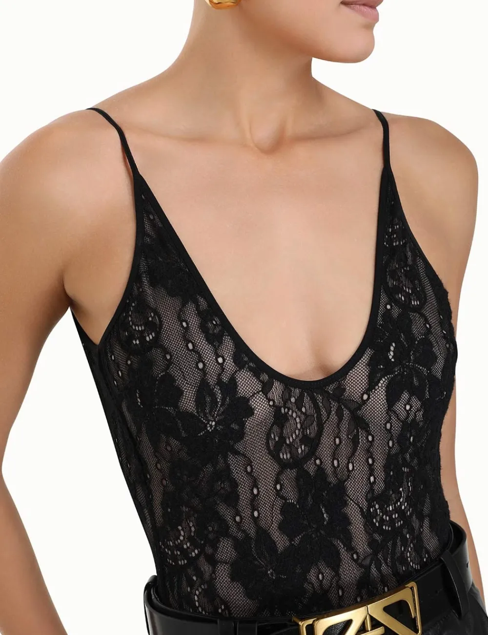 ZIMMERMANN Luminosity Scoop Neck Bodysuit-Women Clothing