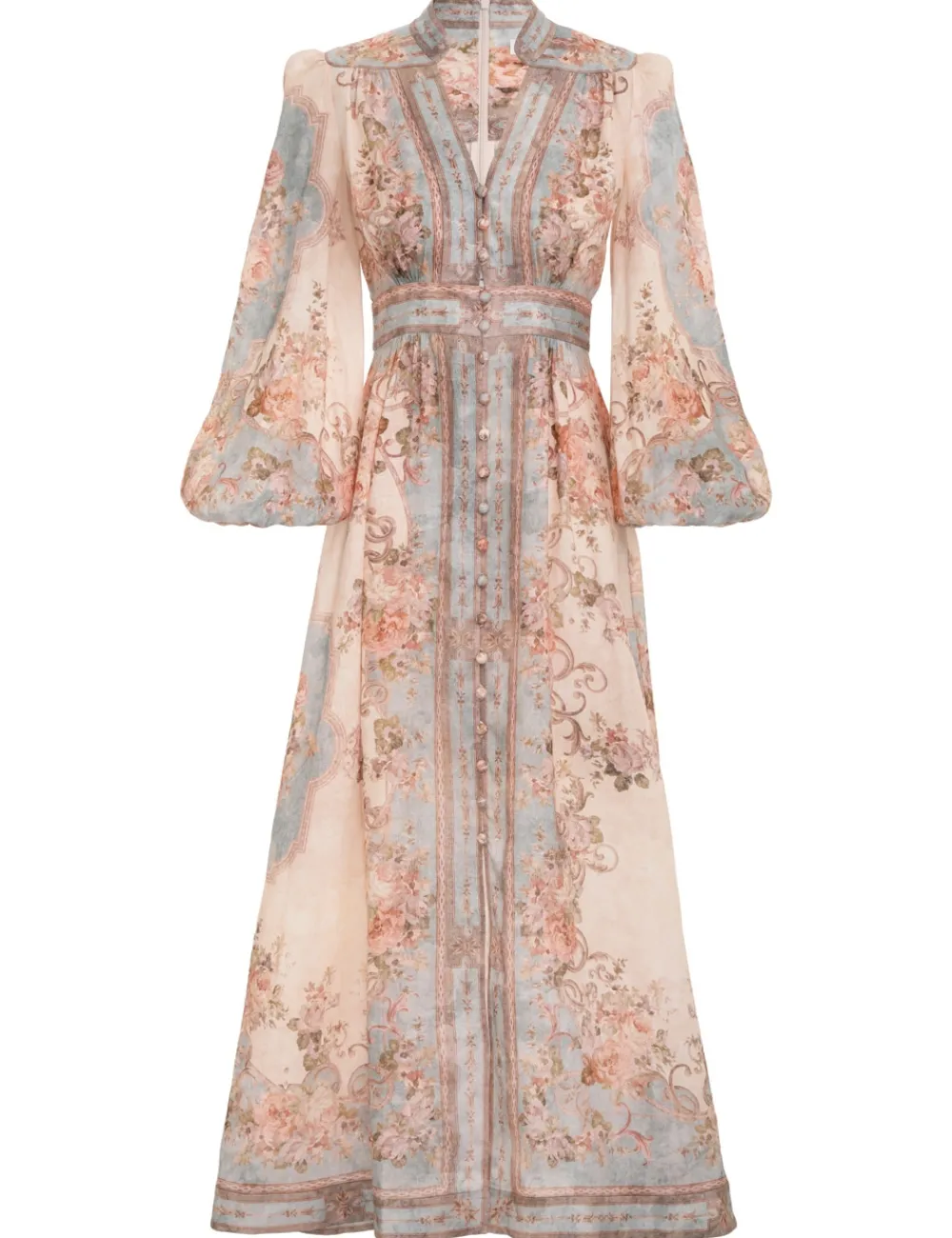ZIMMERMANN August Plunge Midi Dress-Women Clothing