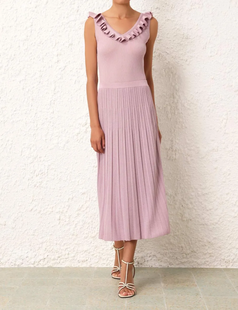 ZIMMERMANN August Rib Midi Skirt-Women Skirts