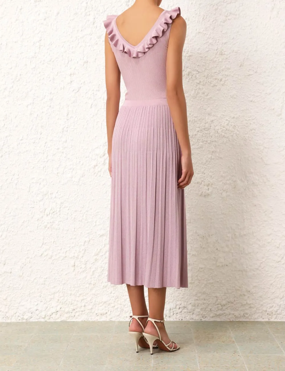 ZIMMERMANN August Rib Midi Skirt-Women Skirts