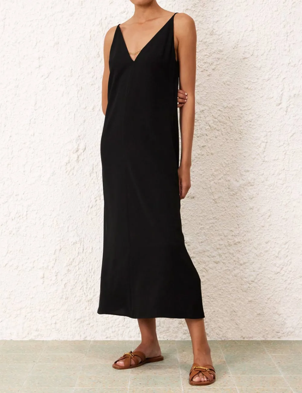 ZIMMERMANN Chain Midi Dress-Women Clothing