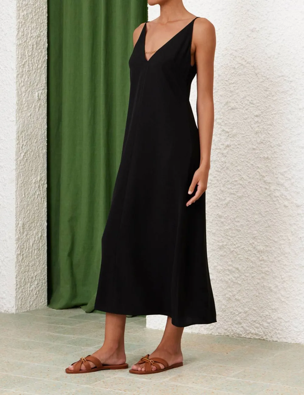 ZIMMERMANN Chain Midi Dress-Women Clothing