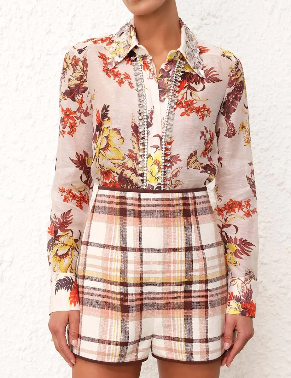 ZIMMERMANN Matchmaker Tropical Shirt-Women Tops